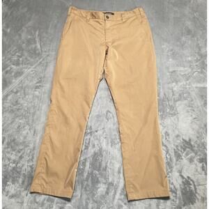 Bluffworks Pants Mens 34 Tan Tailored Fit Chino Casual Classic Preppy Basic